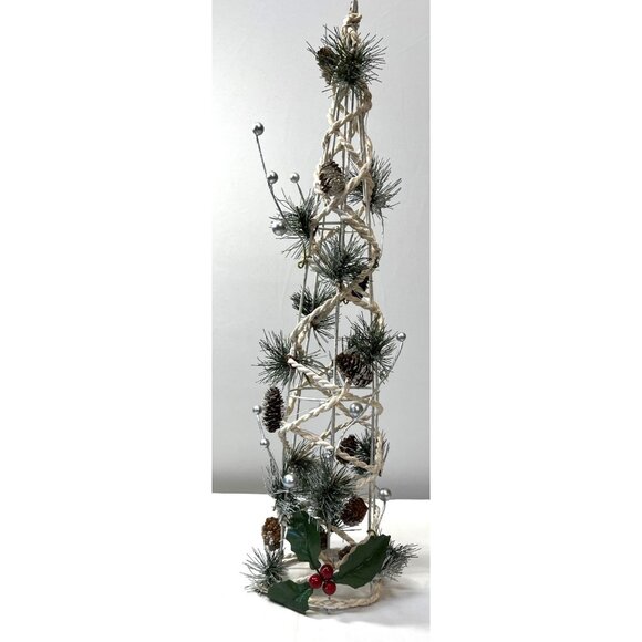 Artificial Christmas Tree Decoration With Pinecones & Berries - Picture 3 of 7